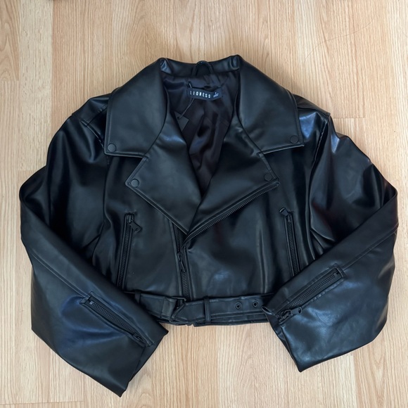 Lioness Jackets & Blazers - Black Leather Jacket